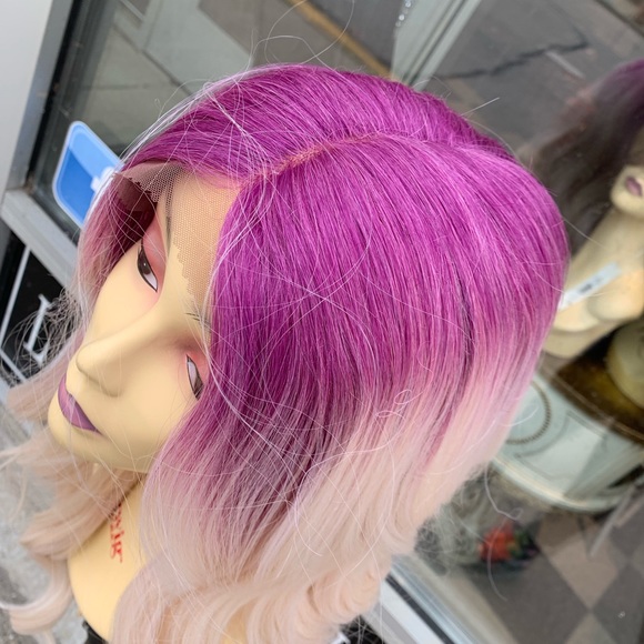 Purple ombré swisslace Lacefront wig 2020 main image 7